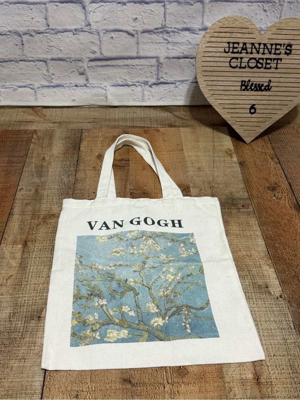 Van Gogh double sided print tote bag